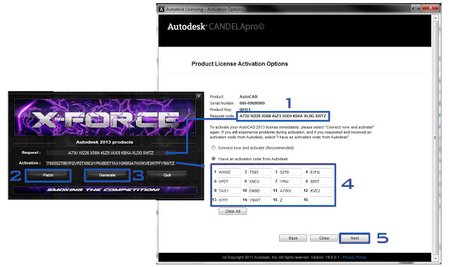 autocad 2014 activation code free
